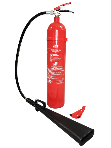 2x MBS-FIRE (MBK) 5kg CO2 Kohlendioxid Feuerlöscher